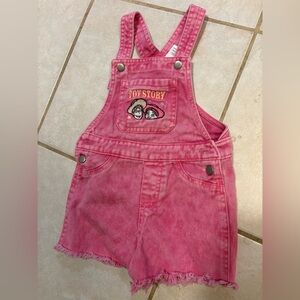 Pink Toy Story Kids Overalls
